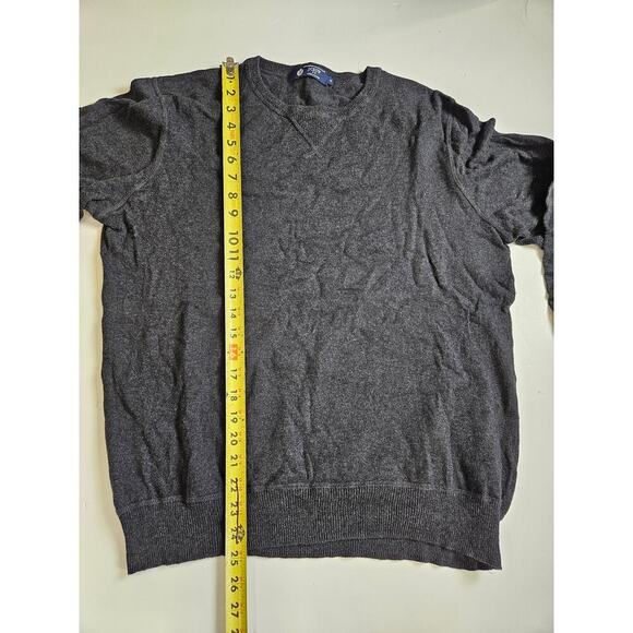 J Crew Dark Gray Crewneck Sweater Medium - Picture 3 of 7